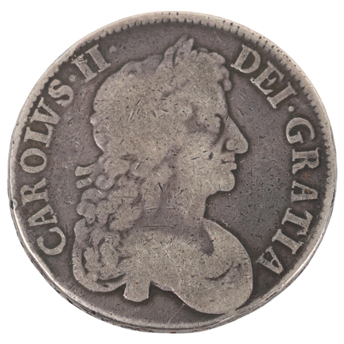 73 - A Charles II 1679 silver Crown, 38mm, 29g