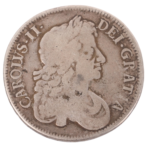 74 - A Charles II 1676 silver Crown, 38mm, 28.7g