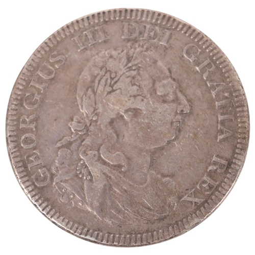 75 - A George III, 1804 silver Six Shilling Bank of Ireland token, 39.5mm, 26.6g