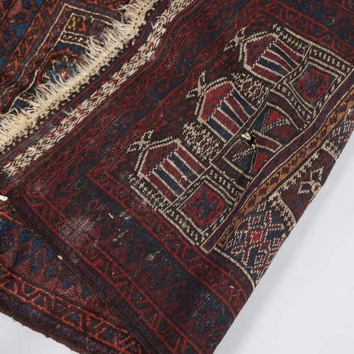 504 - A Beluch prayer rug, East Persia early 20th century