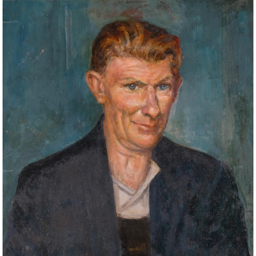 610 - Bernard Hailstone (1910 - 1987), portrait of Joe Cole (Hadlow Blacksmith), oil on board, 130cm x 62c... 