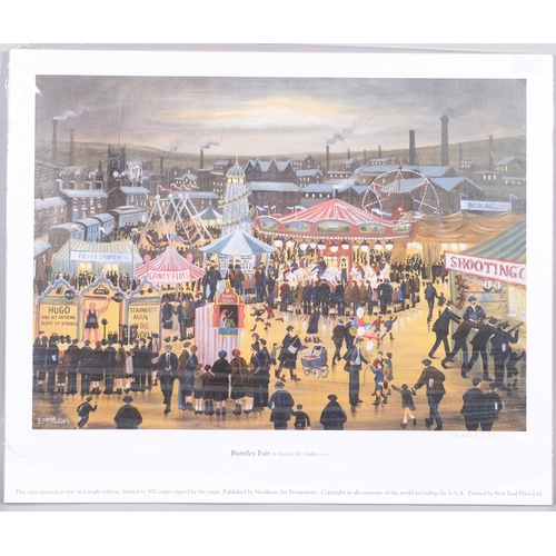 635 - Bernard McMullen, 3 limited edition prints, After School,  Burnley Fair, and Penny For The Guy, all ... 