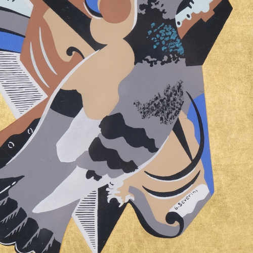 731 - Gino Severini (1883 - 1966), Nature-Morte Au Pigeon, pochoir, plate 13 epilogue, 1930, 33cm x 21cm, ... 