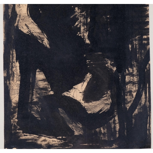 770 - Arnold Daghani (1909 - 1985), abstract, ink and wash, 1963, 33cm x 22cm, framed