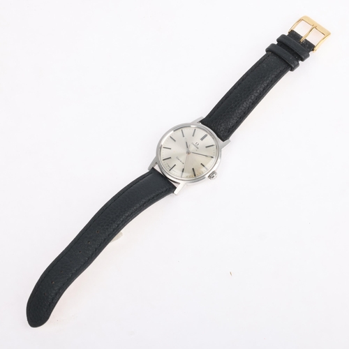 1007 - OMEGA - a Vintage stainless steel Geneve mechanical wristwatch, ref. 135.070, circa 1970, silvered d... 