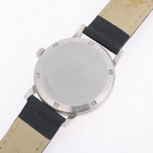 1007 - OMEGA - a Vintage stainless steel Geneve mechanical wristwatch, ref. 135.070, circa 1970, silvered d... 