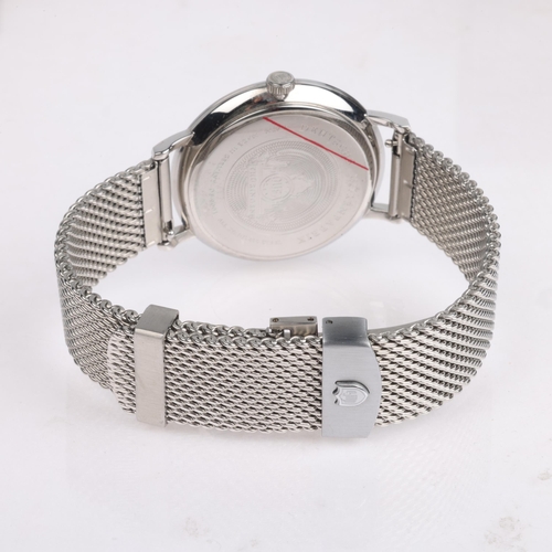 1019 - DUFA (DEUTSCHE UHRENFABRIK) - a stainless steel Gropius quartz bracelet watch, ref. DF-9001-13, grey... 