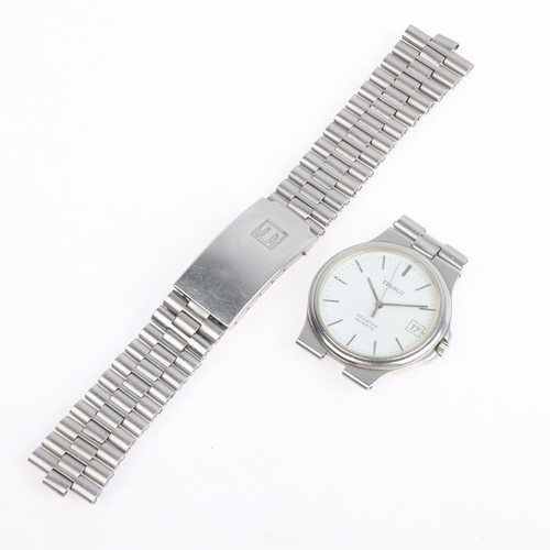 1037 - TISSOT - a stainless steel Seastar quartz calendar bracelet watch, ref. D361A, white dial with silve... 