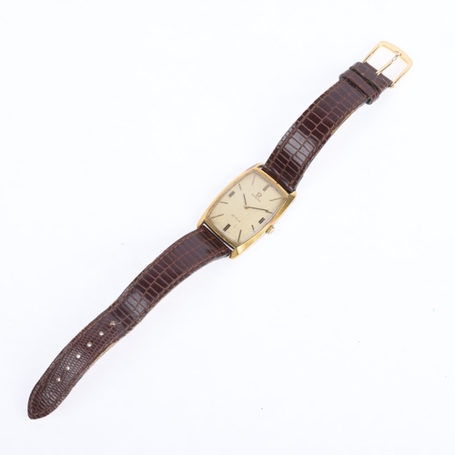 1044 - OMEGA - a Vintage gold plated stainless steel De Ville mechanical wristwatch, ref. 111.085, circa 16... 