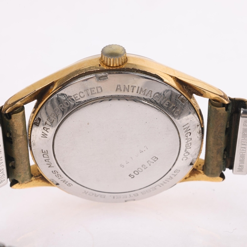 1051 - WORCESTER K - a Vintage gold plated stainless steel automatic calendar bracelet watch, ref. 5002AB, ... 