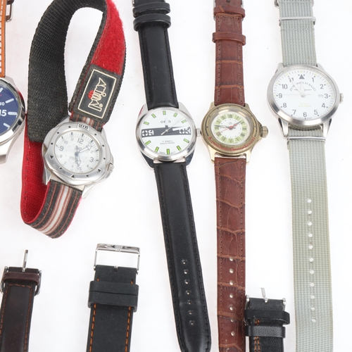 1079 - A quantity of wristwatches, including Oris, Pajot, Timex, Invicta, etc