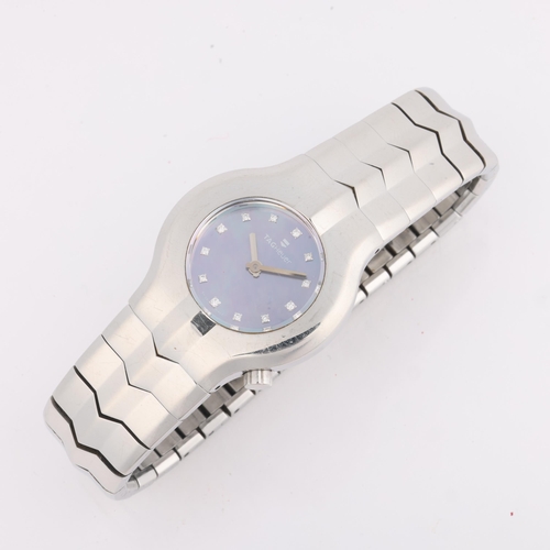 1094 - TAG HEUER - a lady's stainless steel Alter Ego quartz bracelet watch, ref. WP131C, circa 2001, purpl... 