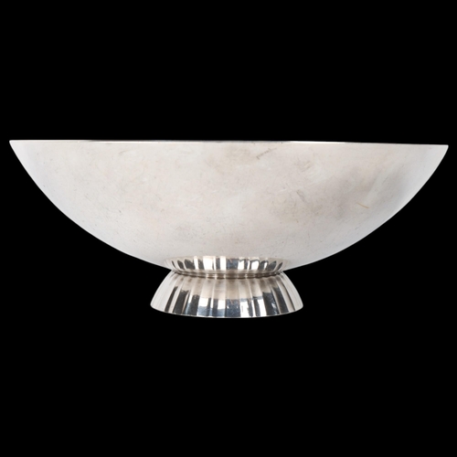 1806 - GEORG JENSEN - a Danish modernist sterling silver bowl, designed by Sigvard Bernadotte, import hallm... 