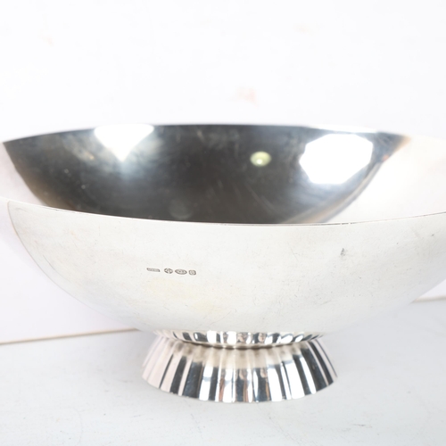 1806 - GEORG JENSEN - a Danish modernist sterling silver bowl, designed by Sigvard Bernadotte, import hallm... 