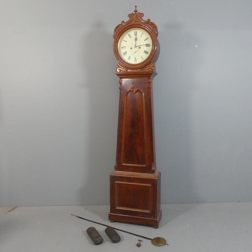 2212 - R.F MCGIBBON, PAISLEY - A 19th century Scottish mahogany cased eight day drumhead longcase clock, wi... 