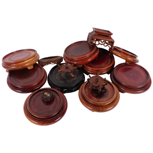 148 - A quantity of Chinese hardwood stands