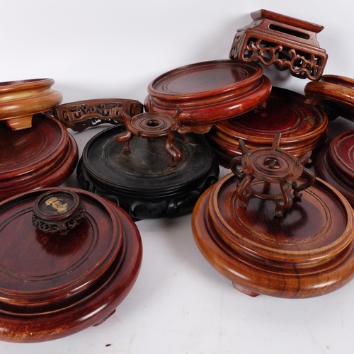 148 - A quantity of Chinese hardwood stands