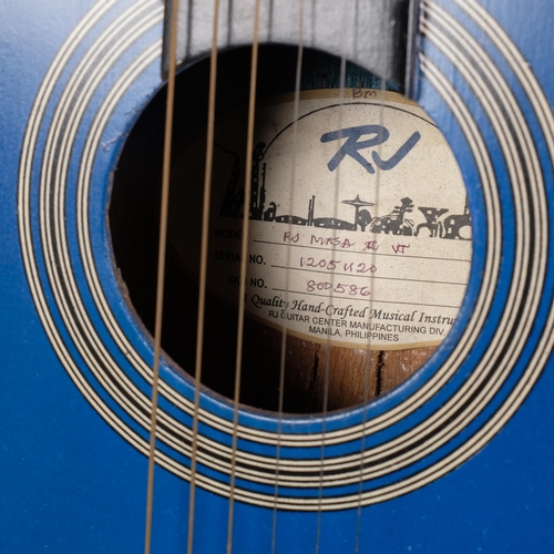 155 - A RS Masa electric acoustic guitar, serial no. 1205420, L100cm, and a child's electric acoustic 6-st... 