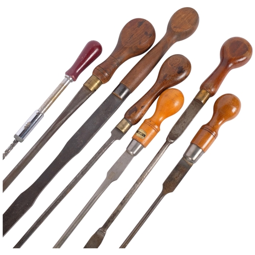 161 - 5 Vintage Turnscrew screwdrivers, including Marples & Sons, a Yankee screwdriver, and another (7), l... 