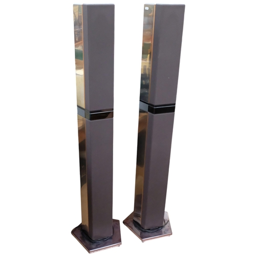 167 - A pair of Bang & Olufsen floor standing speakers, type 6611, serial no. 05945569, and 05945549, H149... 