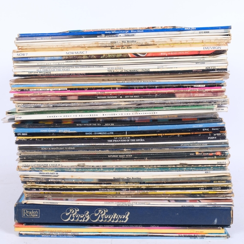 168 - A quantity of vinyl LP records, various genres and eras, to including The Beatles, Help, Beatles For... 