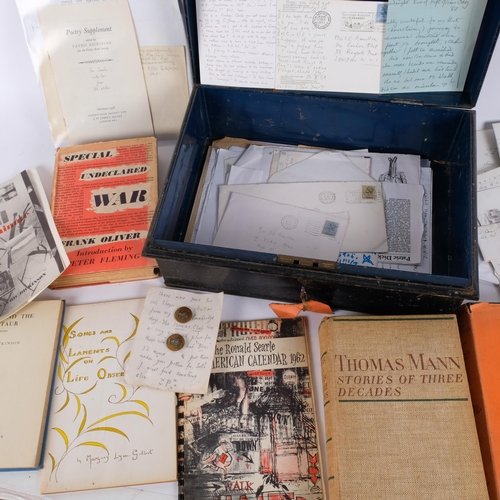 90 - RYE INTEREST. Letters and ephemera relating to the Rye poet PATRIC DICKINSON (1914-1994), a signed c... 