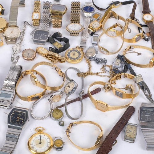 568 - A quantity of wristwatches, including 29 SEIKO watches which include SEIKO Digital watches circa 197... 