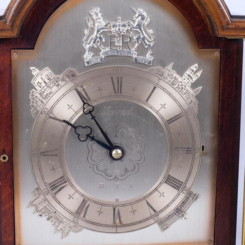 14 - The Garrard Silver Jubilee clock, designed and manufactured exclusively for Garrard, by F W Elliott ... 