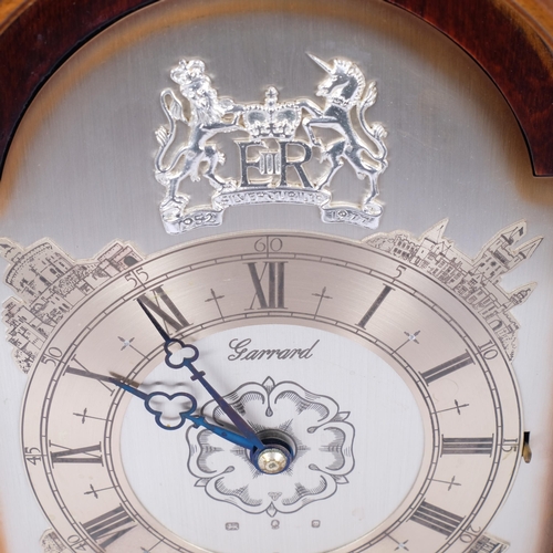 14 - The Garrard Silver Jubilee clock, designed and manufactured exclusively for Garrard, by F W Elliott ... 