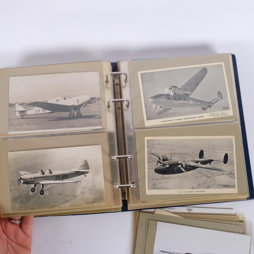 78 - Album of postcards, de Haviland aircraft, including several real photographic examples (approx 200)