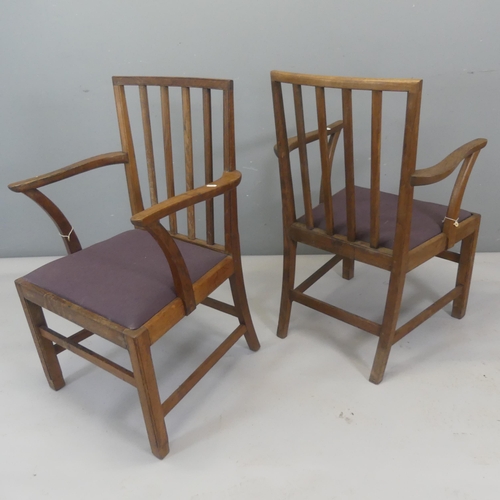 2319 - EDWARD BARNSLEY - A pair of armchairs designed for the 1936 Coronation, with various stamped marks t... 