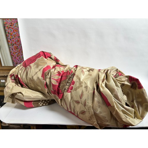 150 - MICHAEL SZELL by CHRISTOPHER FARR CLOTH - a roll of hand printed silk 'Carnival' pattern fabric, a r... 