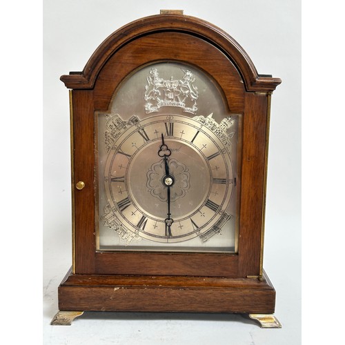 14 - The Garrard Silver Jubilee clock, designed and manufactured exclusively for Garrard, by F W Elliott ... 