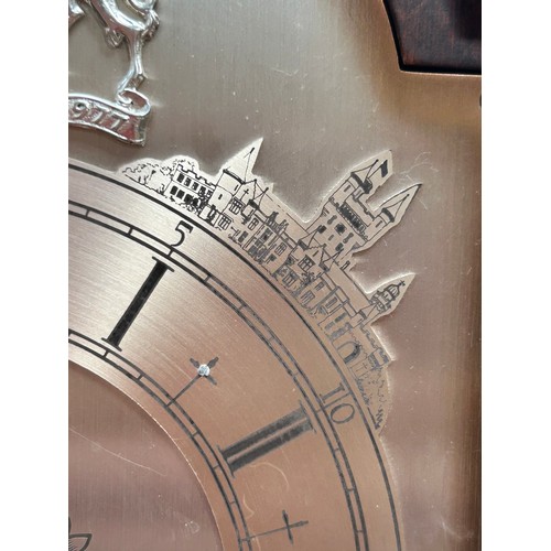 14 - The Garrard Silver Jubilee clock, designed and manufactured exclusively for Garrard, by F W Elliott ... 