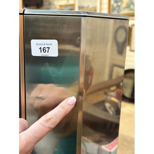 167 - A pair of Bang & Olufsen floor standing speakers, type 6611, serial no. 05945569, and 05945549, H149... 