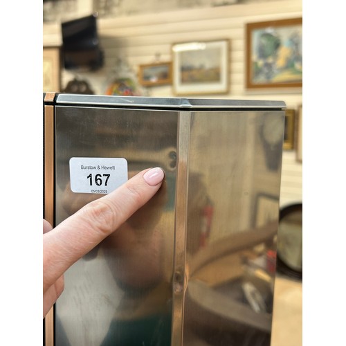 167 - A pair of Bang & Olufsen floor standing speakers, type 6611, serial no. 05945569, and 05945549, H149... 