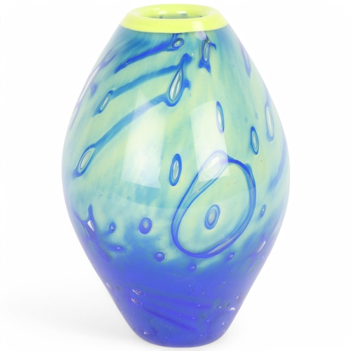 MARTTI RYTKONEN for Kosta Boda, a heavy walled Ocean theme vase, signed ...