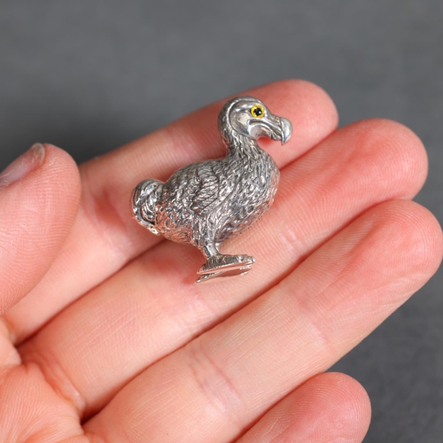 Miniature Sterling Silver Extinct Dodo The Dodo (Raphus cucullatus) is ...