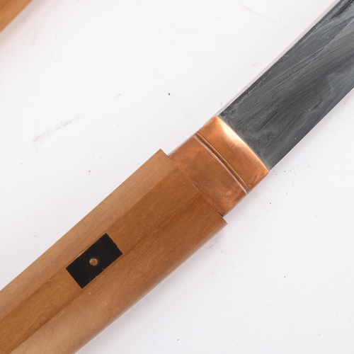 324 - A Japanese Second World War Period Katana sword, Tang signed Kane Mitsu dated 1943, blade has been r... 