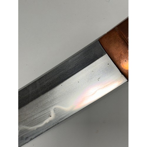324 - A Japanese Second World War Period Katana sword, Tang signed Kane Mitsu dated 1943, blade has been r... 
