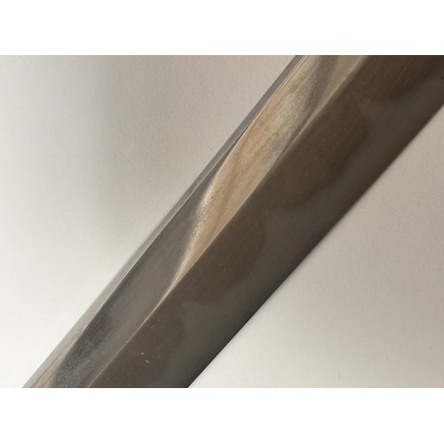 324 - A Japanese Second World War Period Katana sword, Tang signed Kane Mitsu dated 1943, blade has been r... 