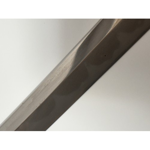 324 - A Japanese Second World War Period Katana sword, Tang signed Kane Mitsu dated 1943, blade has been r... 