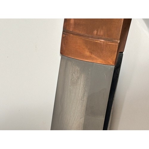 324 - A Japanese Second World War Period Katana sword, Tang signed Kane Mitsu dated 1943, blade has been r... 