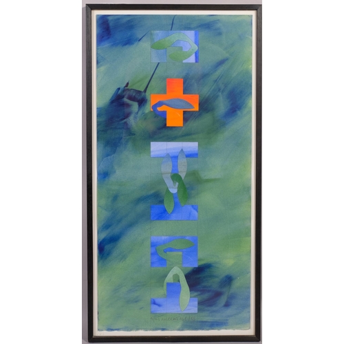 733 - Brian Clarke (1953-2025) Small Collage Number 4, 1984, mixed media collage/acrylic on paper, 80cm x ... 