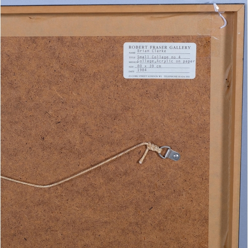 733 - Brian Clarke (1953-2025) Small Collage Number 4, 1984, mixed media collage/acrylic on paper, 80cm x ... 