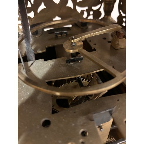 305 - A 17th century brass lantern clock, by John Greenhill of Maidstone, circa 1680, horizontal balance w... 