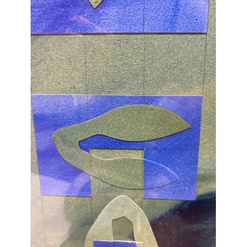 733 - Brian Clarke (1953-2025) Small Collage Number 4, 1984, mixed media collage/acrylic on paper, 80cm x ... 