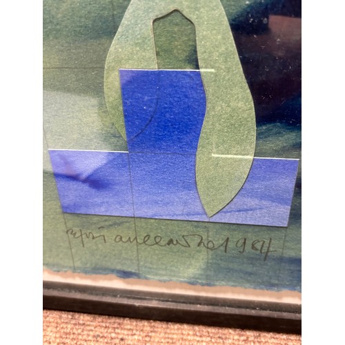 733 - Brian Clarke (1953-2025) Small Collage Number 4, 1984, mixed media collage/acrylic on paper, 80cm x ... 