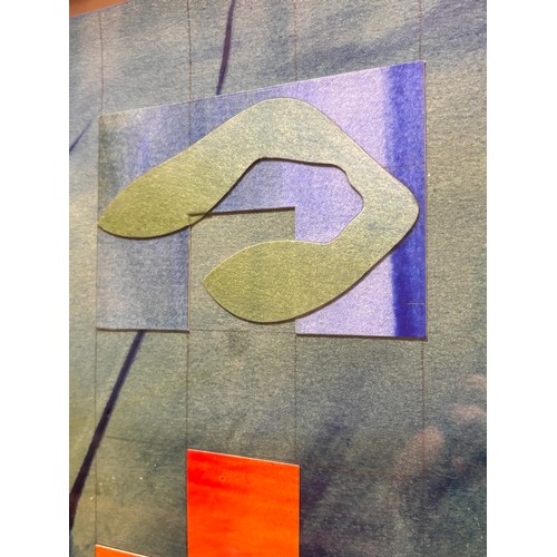 733 - Brian Clarke (1953-2025) Small Collage Number 4, 1984, mixed media collage/acrylic on paper, 80cm x ... 