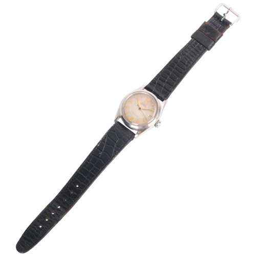 1004 - ROLEX - a Vintage stainless steel Oysterdate Precision mechanical calendar wristwatch, ref. 6066, ci... 